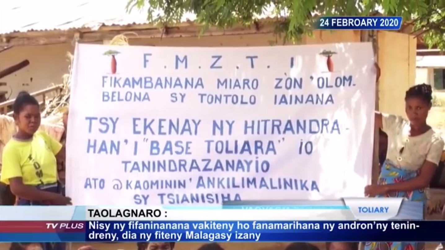 Tsy hekena ny hitrandrahan’I Base Toliara ao aminy kaominin’Ankilimalinika sy ny manodidina.